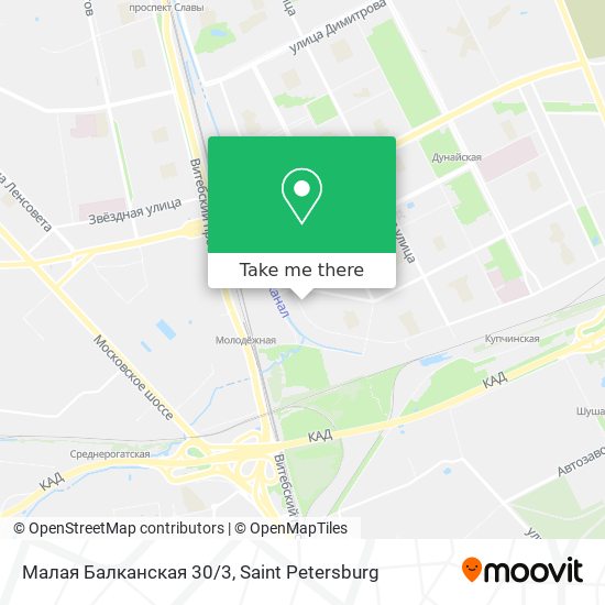 Малая Балканская 30/3 map