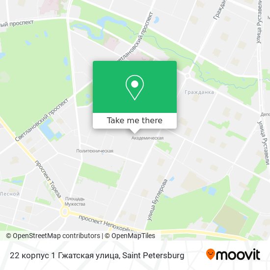 22 корпус 1 Гжатская улица map