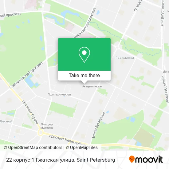 22 корпус 1 Гжатская улица map