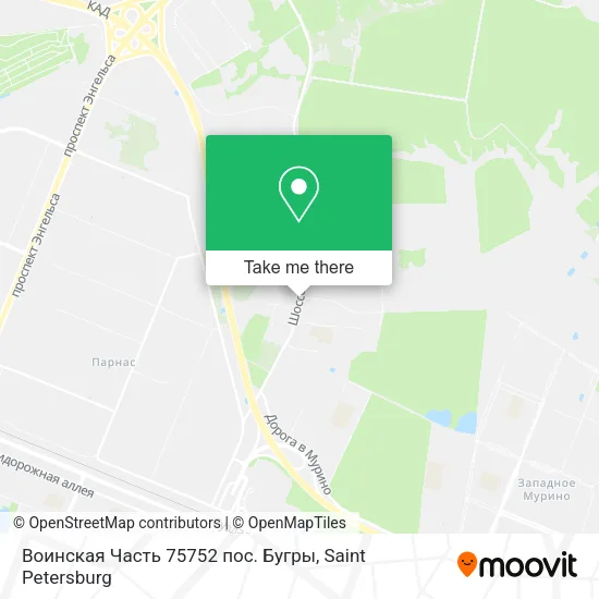 Воинская Часть 75752 пос. Бугры map