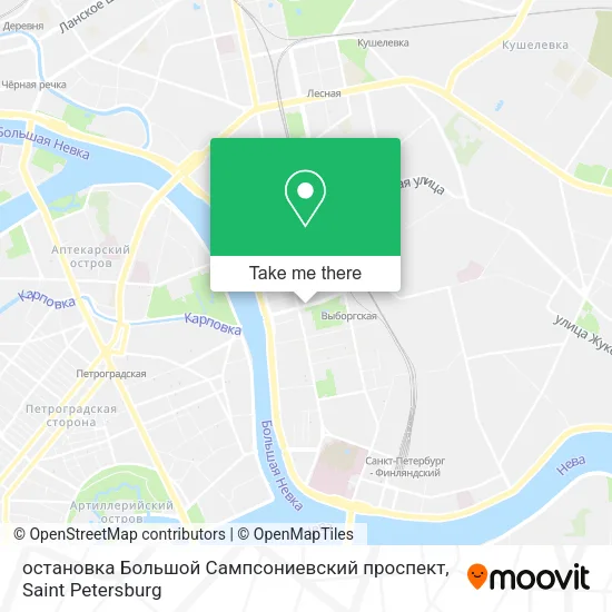 остановка Большой Сампсониевский проспект map