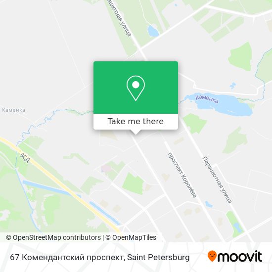 67 Комендантский проспект map