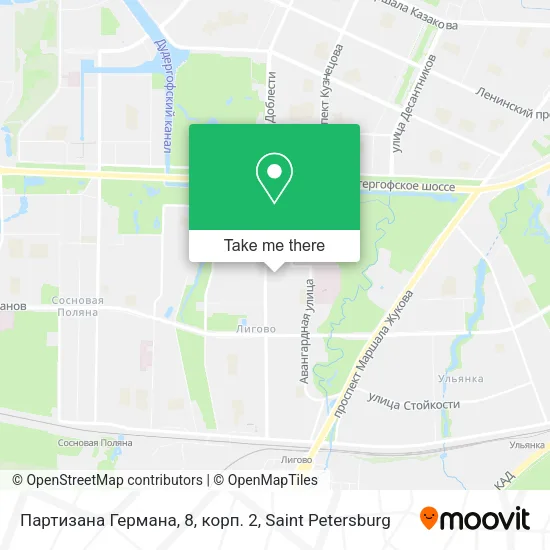 Партизана Германа, 8, корп. 2 map