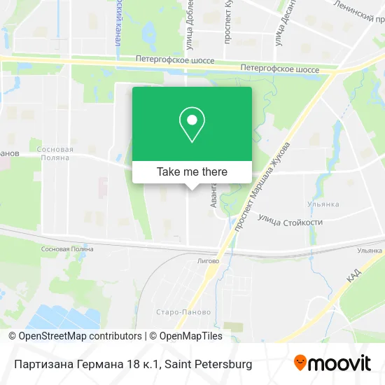 Партизана Германа 18 к.1 map