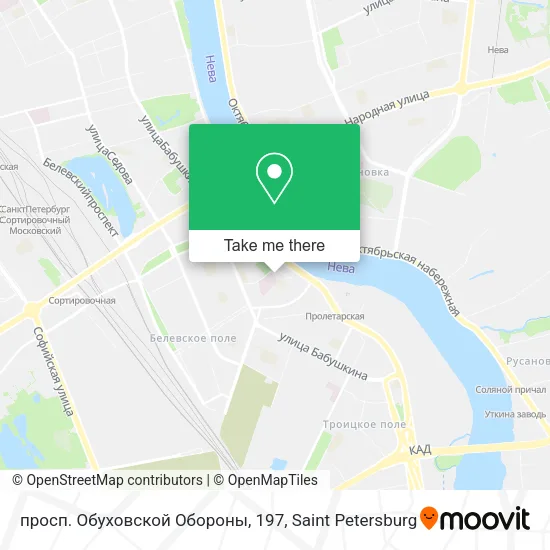 просп. Обуховской Обороны, 197 map