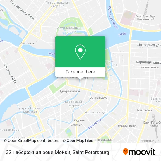 32 набережная реки Мойки map
