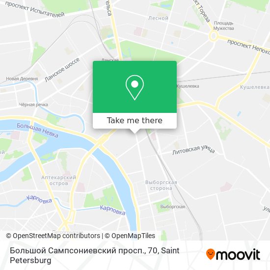 Большой Сампсониевский просп., 70 map