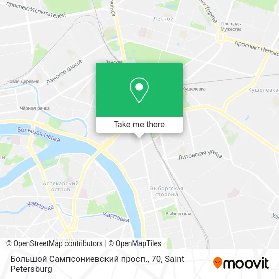 Большой Сампсониевский просп., 70 map
