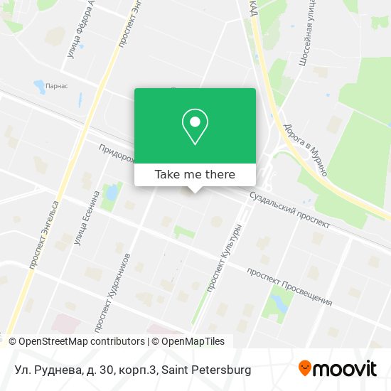 Ул. Руднева, д. 30, корп.3 map