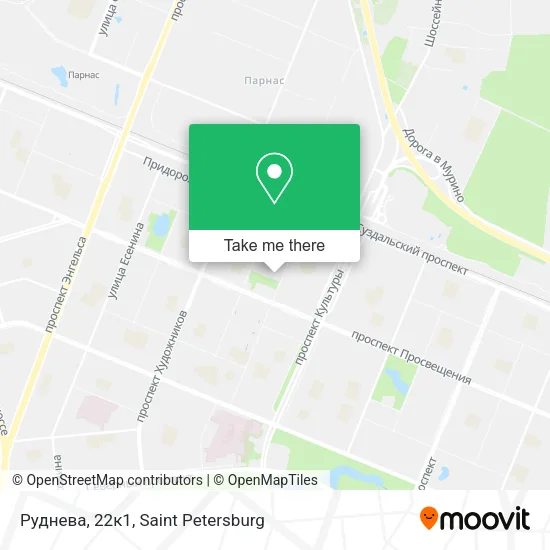 Руднева, 22к1 map