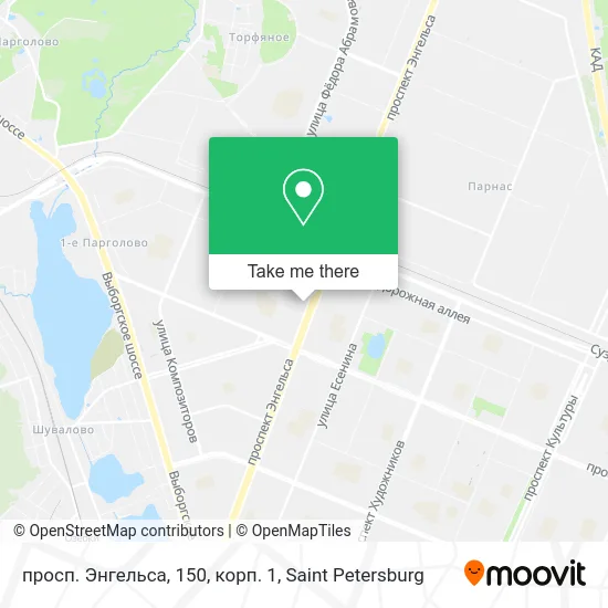 просп. Энгельса, 150, корп. 1 map