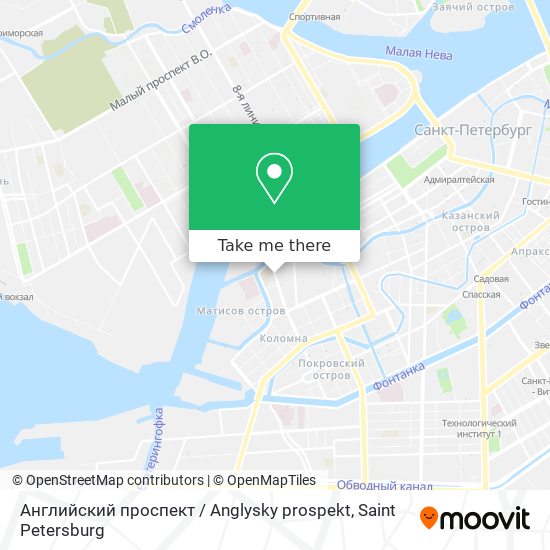 Английский проспект / Anglysky prospekt map