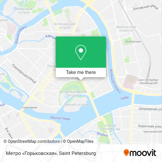 Метро «Горьковская» map