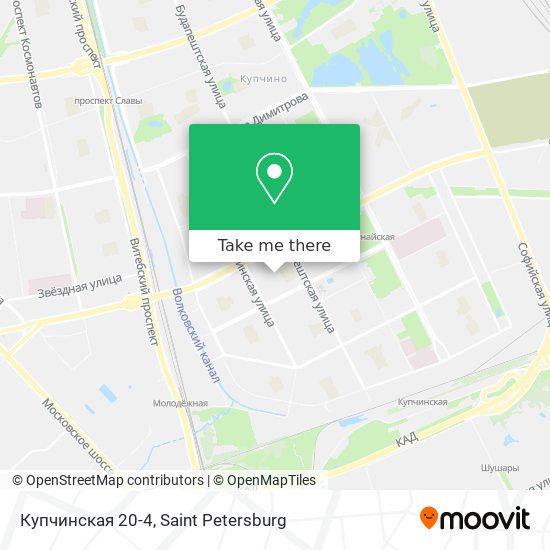 Купчинская 20-4 map