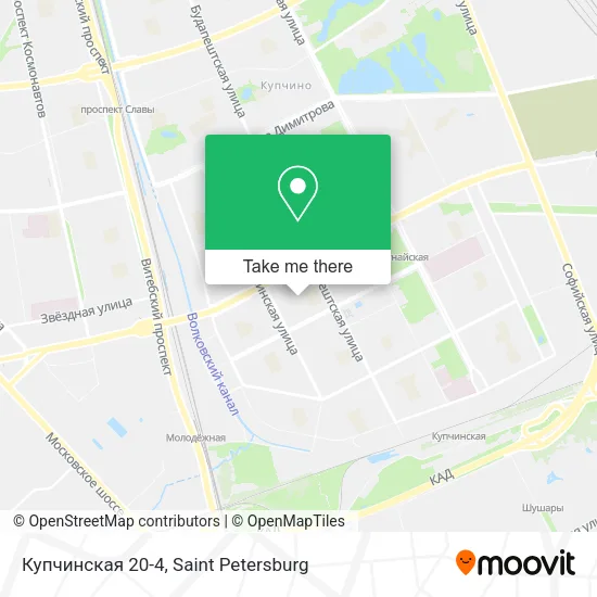 Купчинская 20-4 map