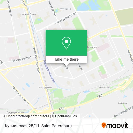 Купчинская 25/11 map
