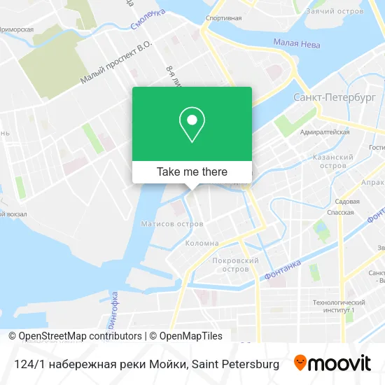 124/1 набережная реки Мойки map