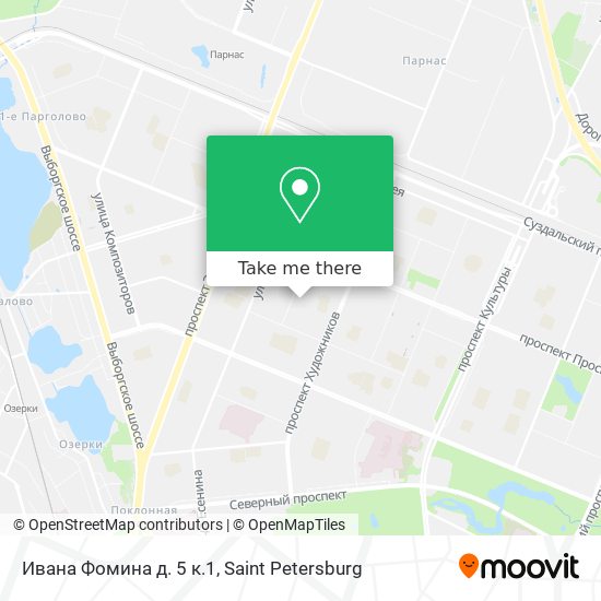 Ивана Фомина д. 5 к.1 map