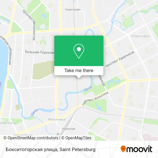 Бокситогорская улица map