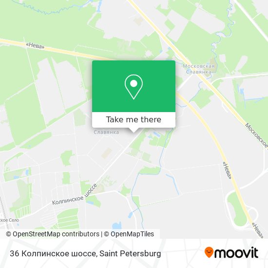 36 Колпинское шоссе map