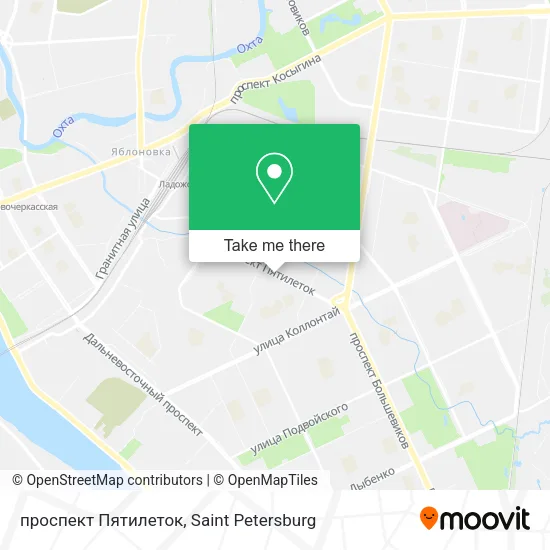проспект Пятилеток map