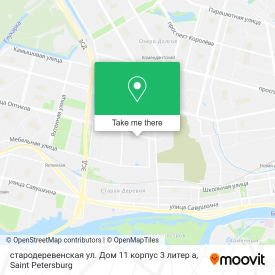стародеревенская ул. Дом 11 корпус 3 литер а map