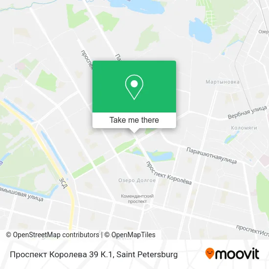 Проспект Королева 39 К.1 map