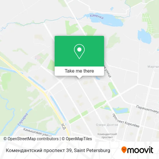 Комендантский проспект 39 map