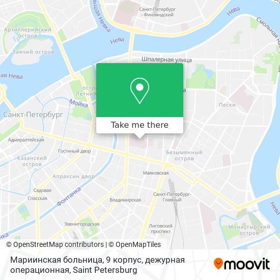 Мариинская больница, 9 корпус, дежурная операционная map