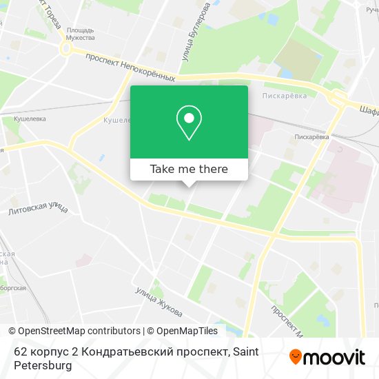 62 корпус 2 Кондратьевский проспект map