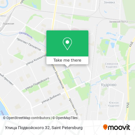 Улица Подвойского 32 map