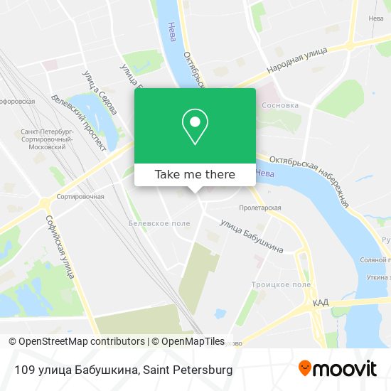 109 улица Бабушкина map