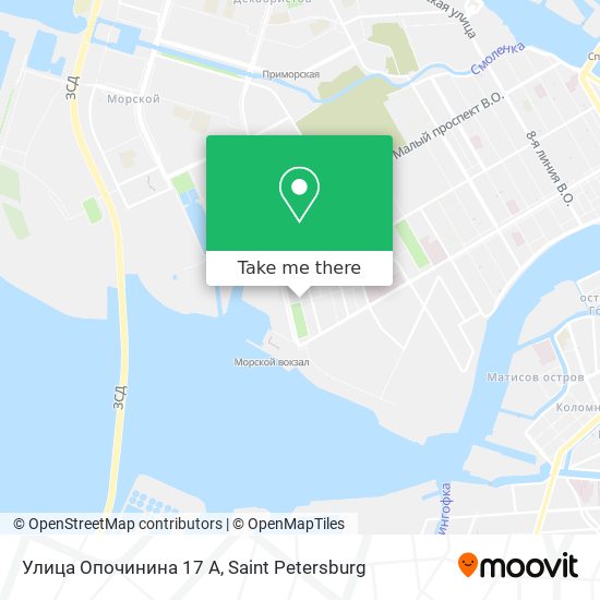 Улица Опочинина 17 А map