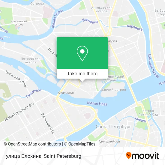 улица Блохина map