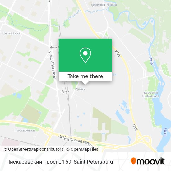 Пискарёвский просп., 159 map