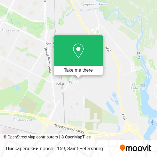 Пискарёвский просп., 159 map