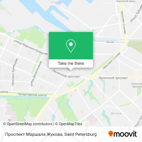 Проспект Маршала Жукова map