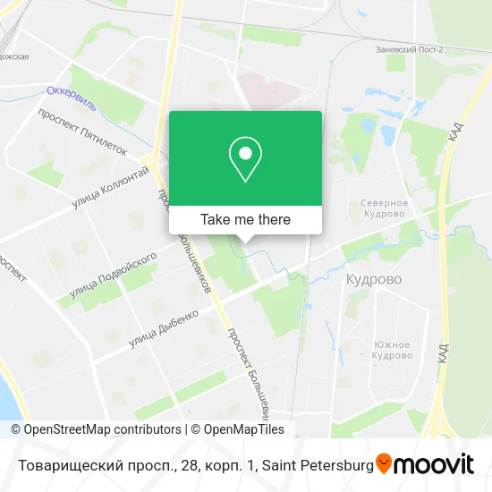 Товарищеский просп., 28, корп. 1 map