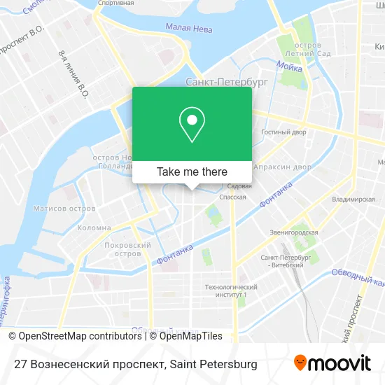 27 Вознесенский проспект map