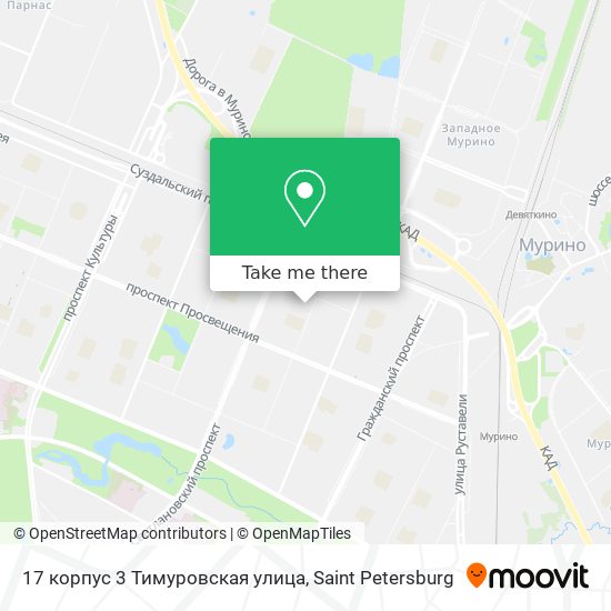 17 корпус 3 Тимуровская улица map