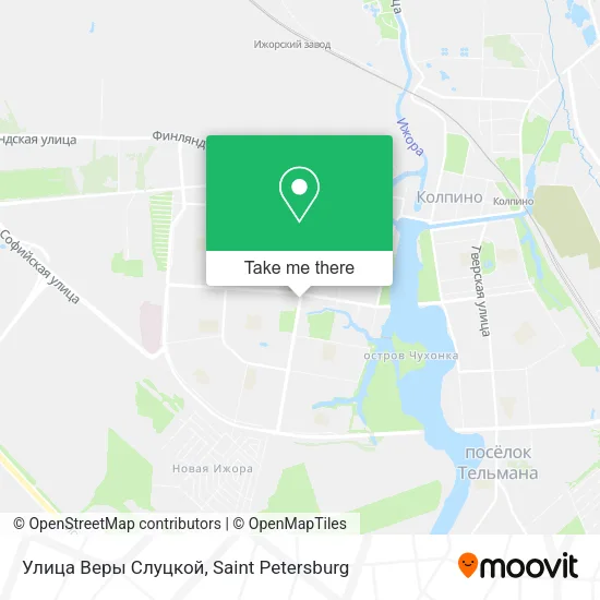 Улица Веры Слуцкой map