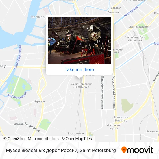 Музей железных дорог России map