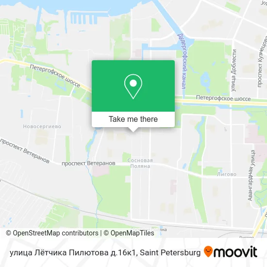 улица Лётчика Пилютова д.16к1 map