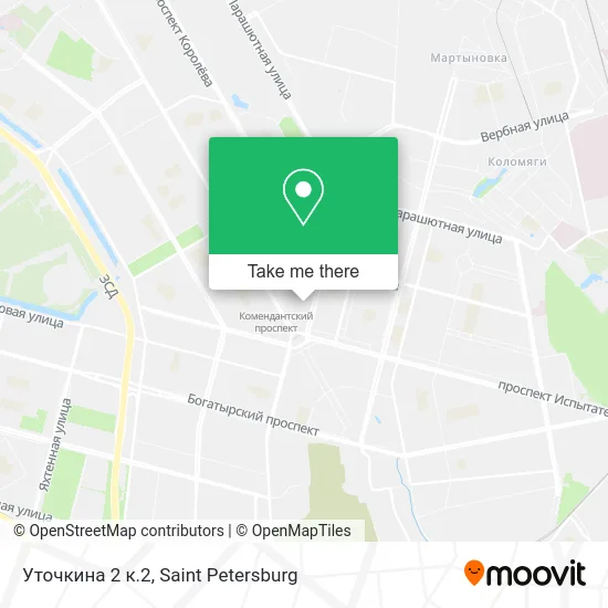 Уточкина 2 к.2 map