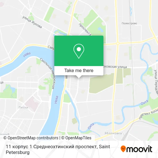 11 корпус 1 Среднеохтинский проспект map