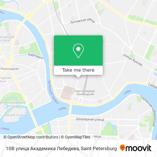 10В улица Академика Лебедева map