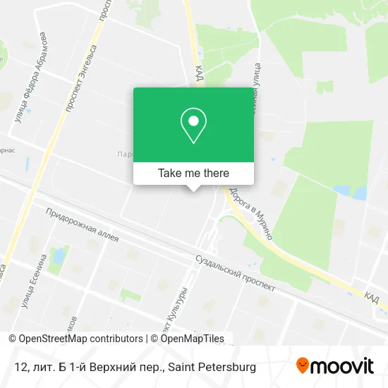 12, лит. Б 1-й Верхний пер. map