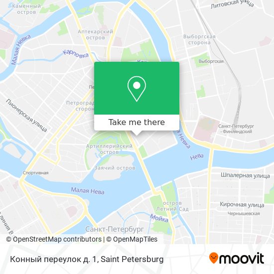 Конный переулок д. 1 map