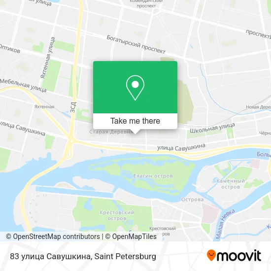 83 улица Савушкина map