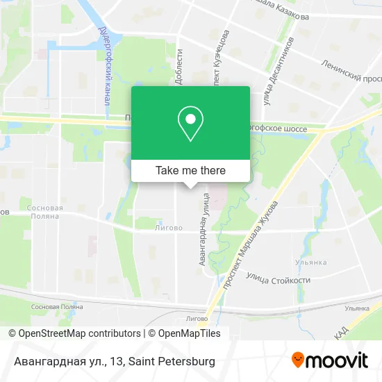 Авангардная ул., 13 map